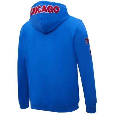Shop Pro Standard Royal Chicago Cubs  Logo Pullover Hoodie