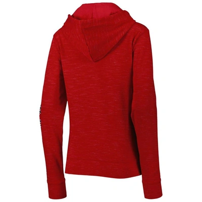 New Era Red Tampa Bay Buccaneers Reverse Space-dye Full-zip Hoodie In Red