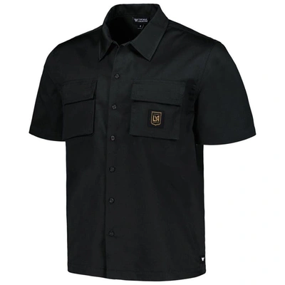Shop The Wild Collective Black Lafc Utility Button-up Shirt