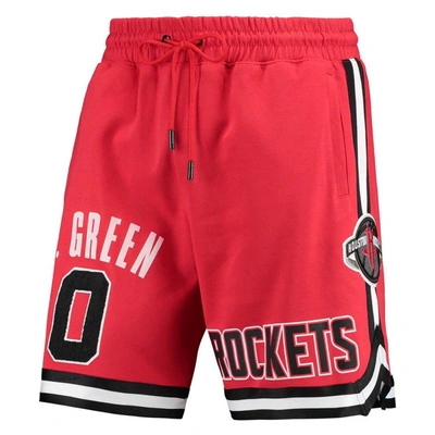 Pro Standard Men's  Jalen Green Red Houston Rockets Player Replica Shorts In Red