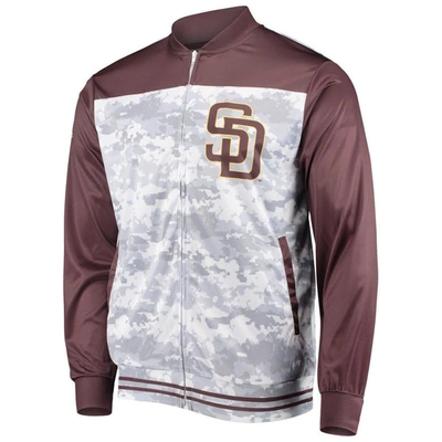 Shop Stitches Brown San Diego Padres Camo Full-zip Jacket
