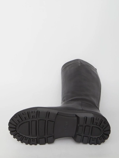 Shop Hogan H619 Boots In Black