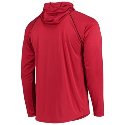 Shop Starter Cardinal Arizona Cardinals Raglan Long Sleeve Hoodie T-shirt