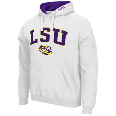 Shop Colosseum White Lsu Tigers Arch & Logo 3.0 Pullover Hoodie