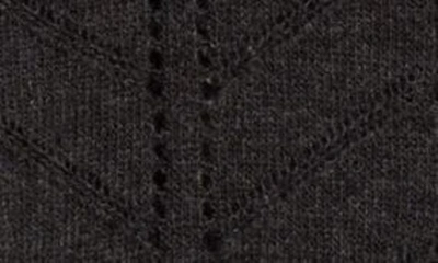 Shop Etro Pointelle Knit Wool Cardigan In Black