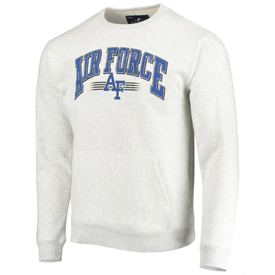 Shop League Collegiate Wear Heathered Gray Air Force Falcons Upperclassman Pocket Pullover Sweatshirt In Heather Gray