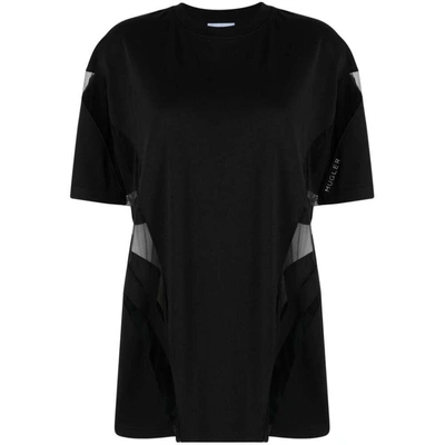 Shop Mugler T-shirts In Black