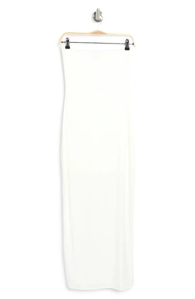 Shop Velvet Torch Tube Maxi Dress In White