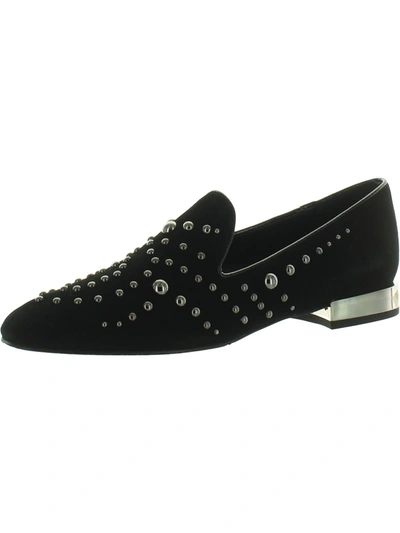 Shop Donald J Pliner Rehbel 3 Womens Suede Embellished Loafers In Black