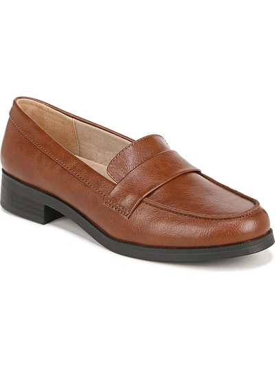 Shop Lifestride Womens Solid Loafers In Brown