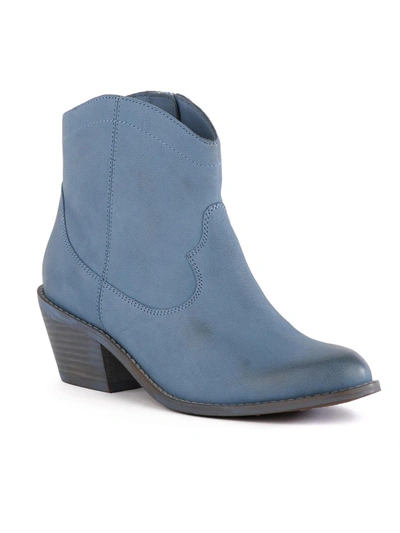 Shop Seychelles Under The Stars Womens Nubuck Round Toe Ankle Boots In Blue