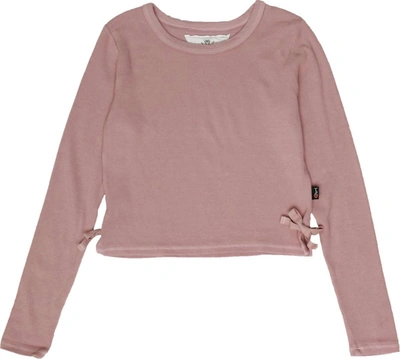 T2love Girl's Long Sleeve Top In Rose In Multi