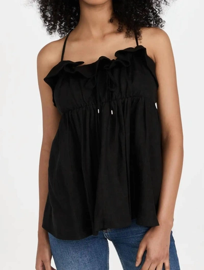 Shop Marissa Webb Jayce Linen Laced Empire Top In Black