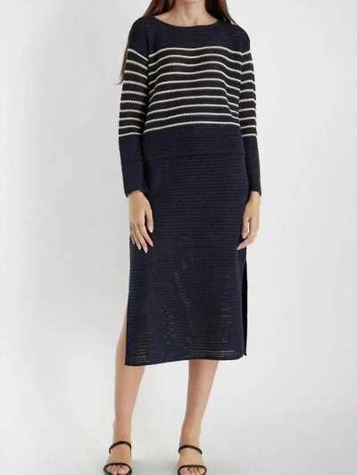 Shop Mod Ref The Sofie Skirt In Navy In Blue