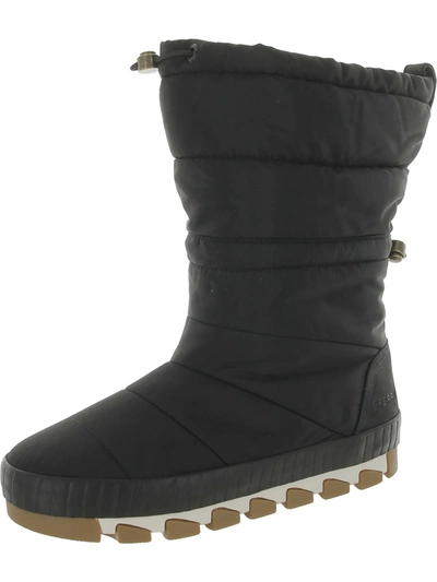 Shop Sperry Womens Shearling Lined Cold Weather Winter & Snow Boots In Black