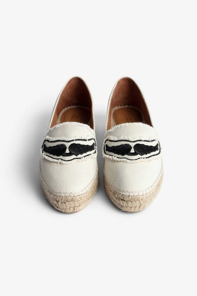 Shop Zadig & Voltaire Wing Espadrille In White
