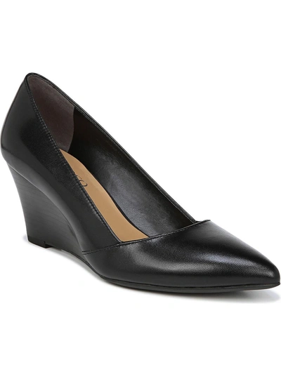 Shop Sarto Franco Sarto Carina Womens Padded Insole Square Toe Wedge Heels In Black