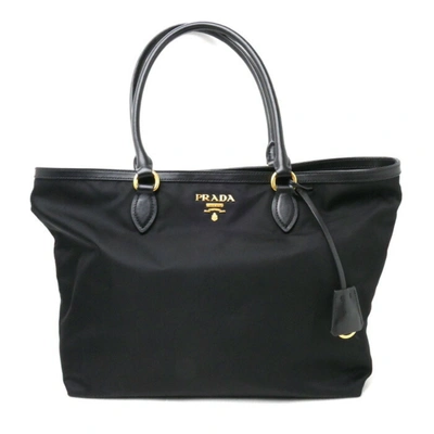 Shop Prada Re-nylon Synthetic Tote Bag () In Black