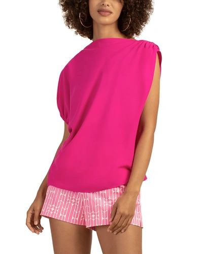 Shop Trina Turk Regular Fit Pixie Shoulder Top In Pink