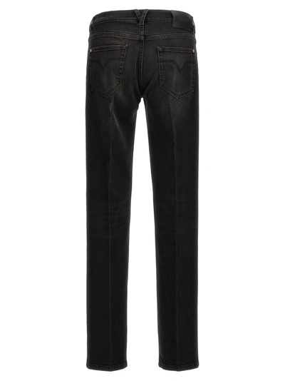 Shop Versace Denim Jeans Black