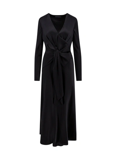 Shop Alberta Ferretti Silk Blend Long Dress