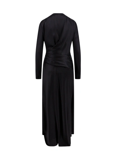 Shop Alberta Ferretti Silk Blend Long Dress