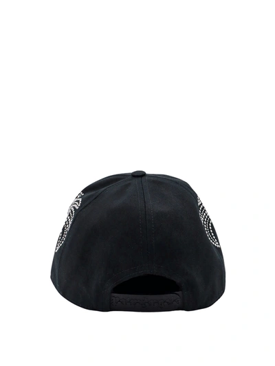 Shop Palm Angels Cotton Hat With Strass Details