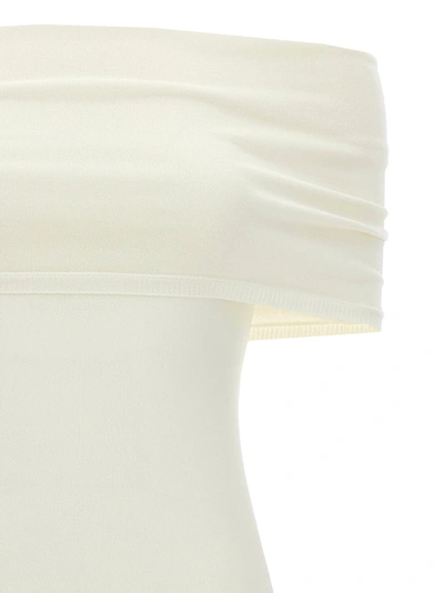 Shop Wardrobe Nyc Off Shoulders Mini Dress Dresses White