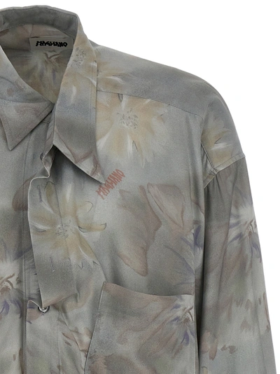Shop Magliano Pale Twisted Shirt, Blouse Light Blue