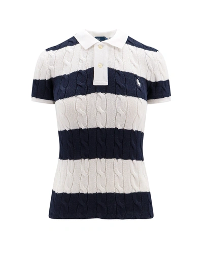 Shop Polo Ralph Lauren Braided Cotton Polo Shirt