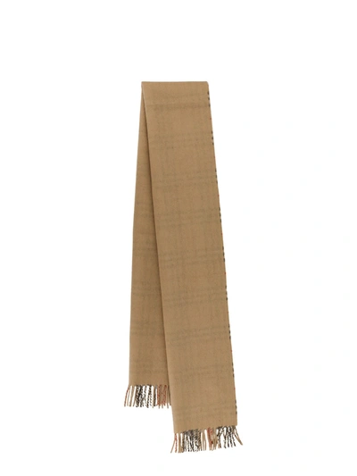 Shop Burberry Cashmere Scarf With Vintage Check Print