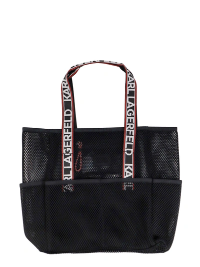 Shop Karl Lagerfeld Mesh Shoulder Bag