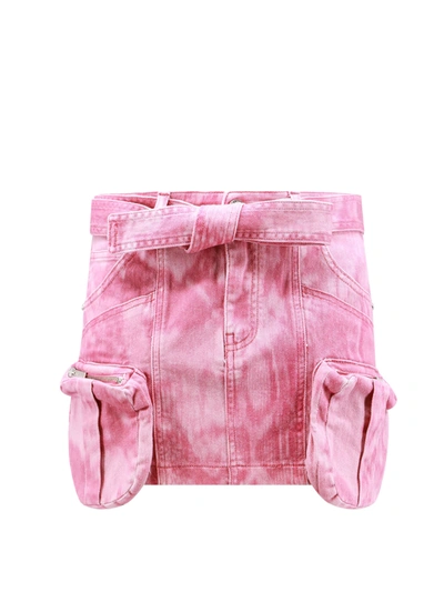 Shop Blumarine Cargo Mini Cotton Skirt