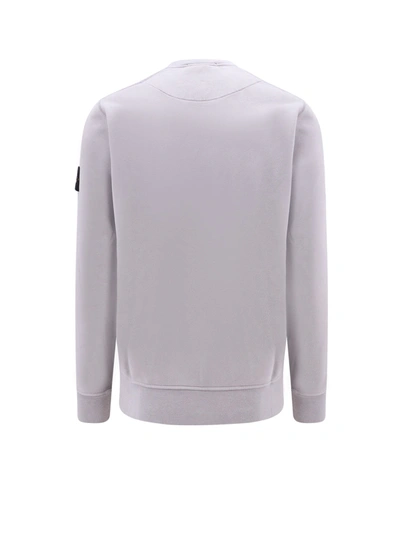 Shop Stone Island Cotton Sweatshirt With Removable Logo Patch