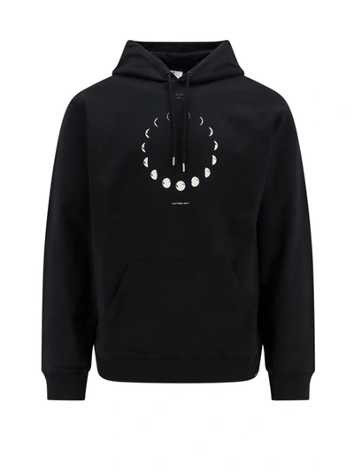 Shop Courrèges Cotton Sweatshirt With Moon Fleece Print