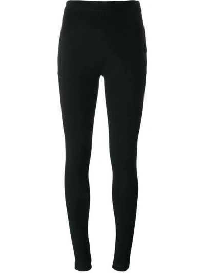 Shop Givenchy Embroidered Star Leggings In Black
