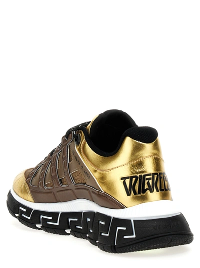 Shop Versace Trigreca Sneakers Multicolor