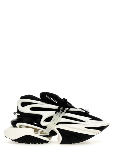 Shop Balmain Unicorn Sneakers White/black