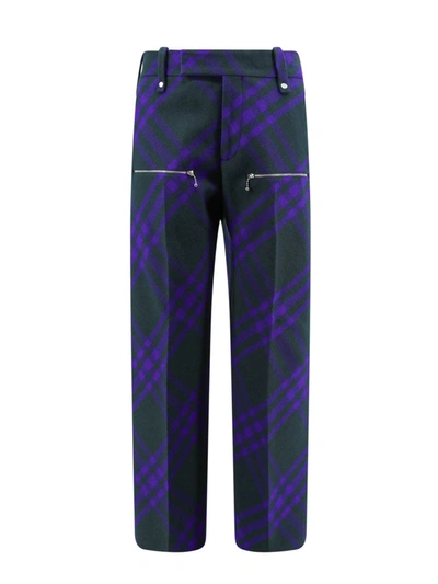 Shop Burberry Trouser In Multicolor