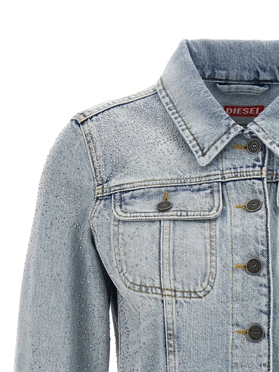 Shop Diesel 'de-slimmy' Denim Jacket In Blue