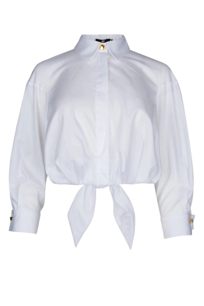 Shop Elisabetta Franchi Shirts In Bianco