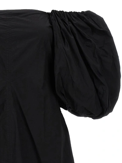 Shop Ganni Mini Dress In Black