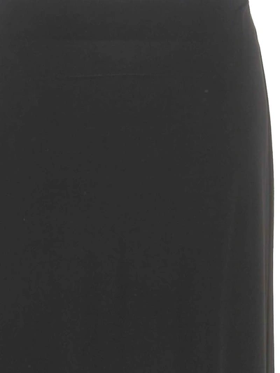 Magda Butrym Black Asymmetrical Long Skirt In Black
