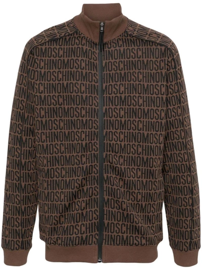 Shop Moschino Sweaters In Brown