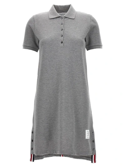 Shop Thom Browne 'rwb' Dress In Gray