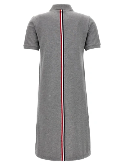 Shop Thom Browne 'rwb' Dress In Gray
