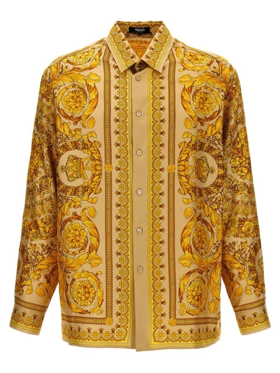 Shop Versace 'barocco' Shirt In Multicolor