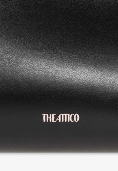 Shop Attico 8.30pm Asymmetric Leather Clutch In Black