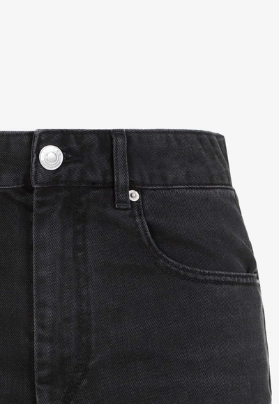 Shop Isabel Marant Belvira Flared Jeans In Black