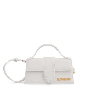 Jacquemus Le Bambino Linen Top-handle Bag In Beige